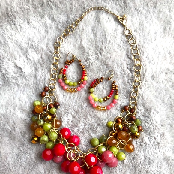 J C Penny Necklace & Earrings matching set - Picture 2 of 7